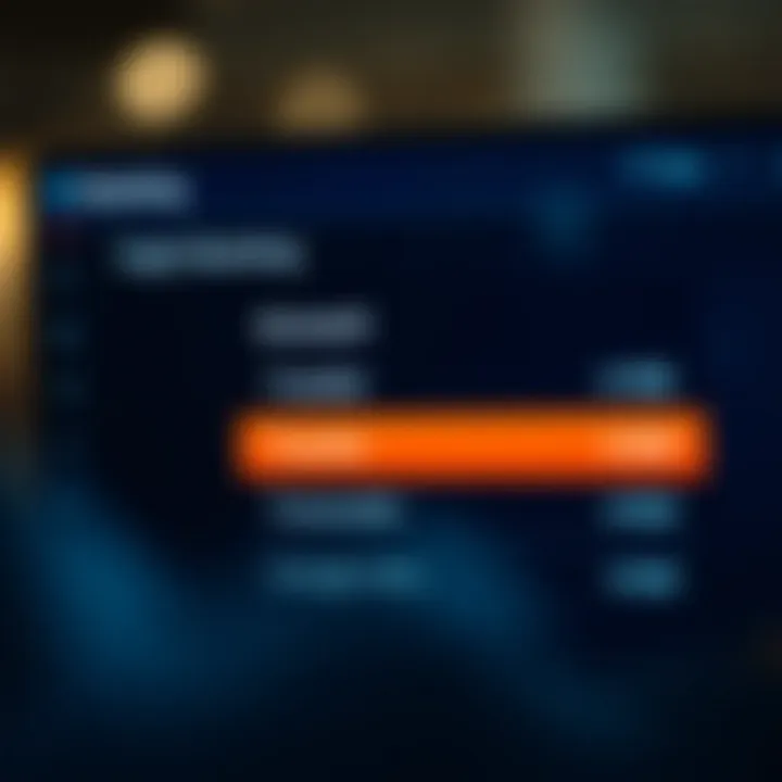 Digital banking interface showing account transfer options