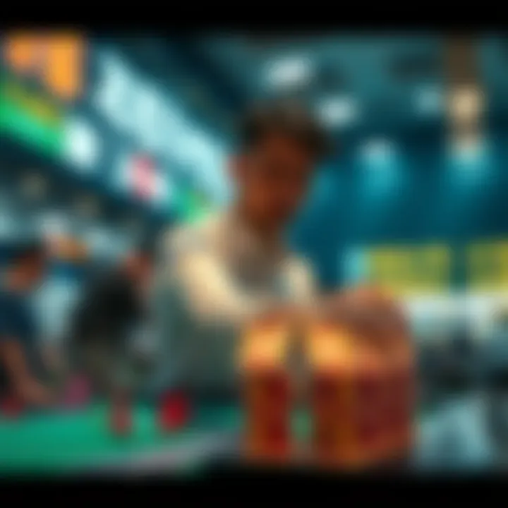 A strategic layout highlighting betting methods in Busan Dalki