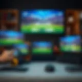 A collection of devices showcasing different streaming platforms