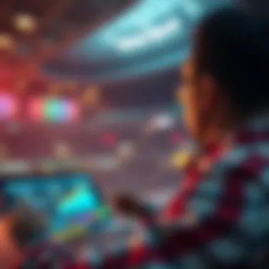 Visualization of data analytics in betting