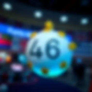 Symbolic representation of EuroMillions lottery with stars and flags