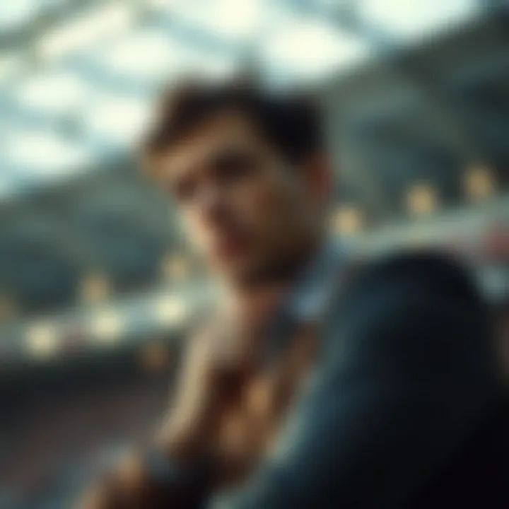 A thoughtful individual contemplating financial decisions