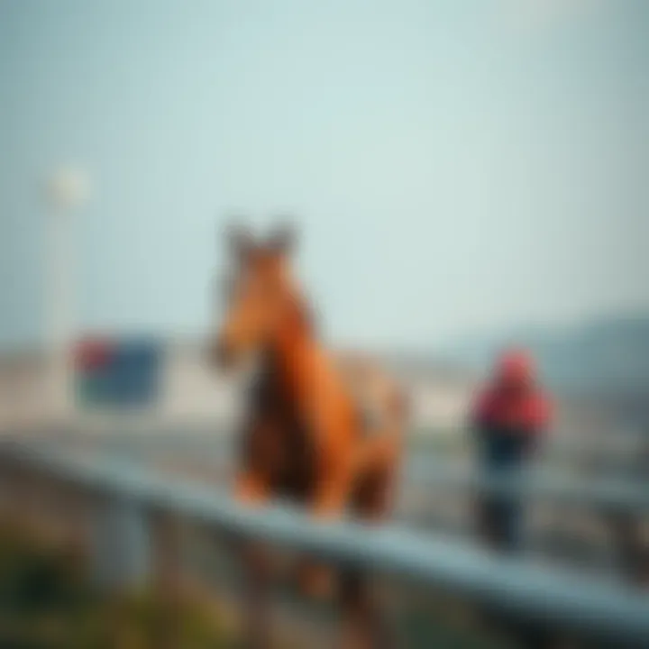 A visualization showing the economic impact of horse racing