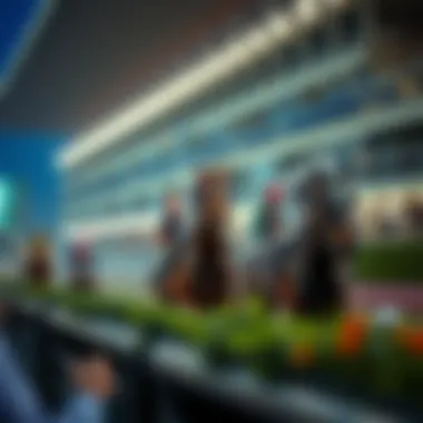 Visual guide showcasing horse racing events