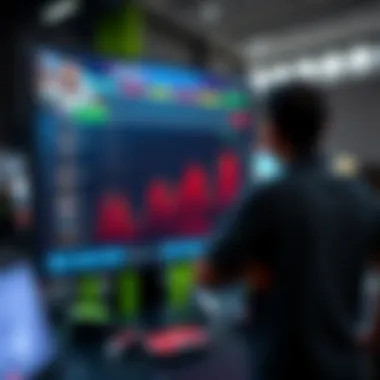 A dynamic scene of a sports betting platform showcasing live odds.