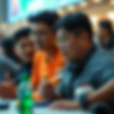 A visual representation of community engagement and discussions among users