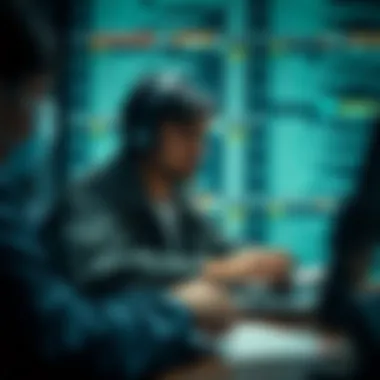 Visual representation of legal consequences for illegal online activities