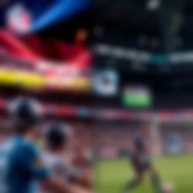 Live Sports Events Collage A collage of popular sports events being broadcasted live