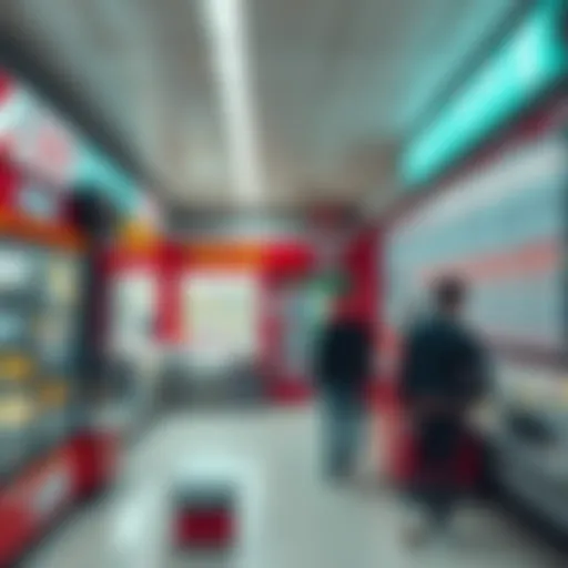 A modern lottery shop showcasing an array of betting options