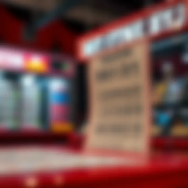 Visual representation of lottery ticket selection