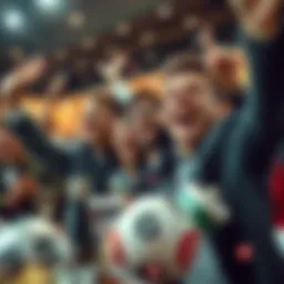 Joyful celebration of winning the lottery