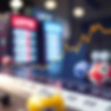 Graph illustrating trends in lottery numbers