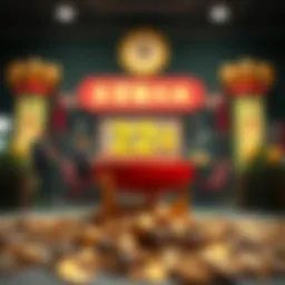 Conceptual visualization of winning the second prize in a lottery