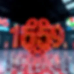 Abstract representation of lottery numbers in a creative pattern