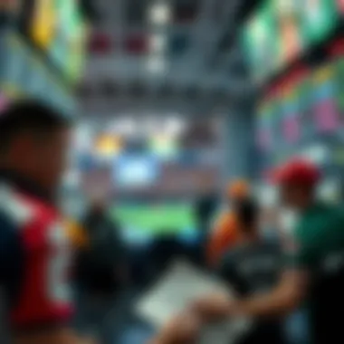 The Thrill of Lotto and Sports Betting A vibrant collage of sports events and lottery drawings