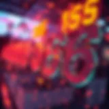 Visualization of lottery numbers in action