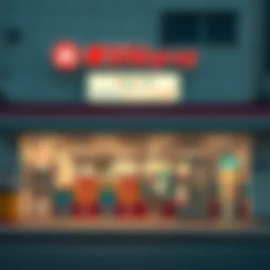 Exterior View of a Lottery Sales Location Exterior view of a lottery sales location