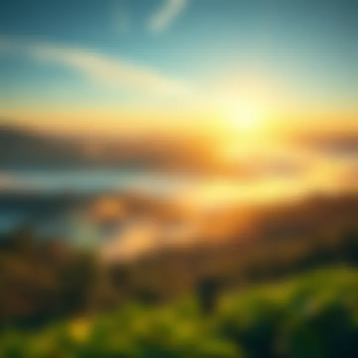 A serene landscape symbolizing luck and fortune