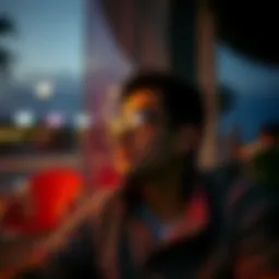 Reflection of a winner contemplating their new lifestyle