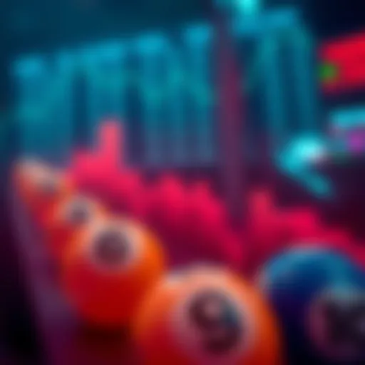 Visual representation of lottery numbers and their outcomes