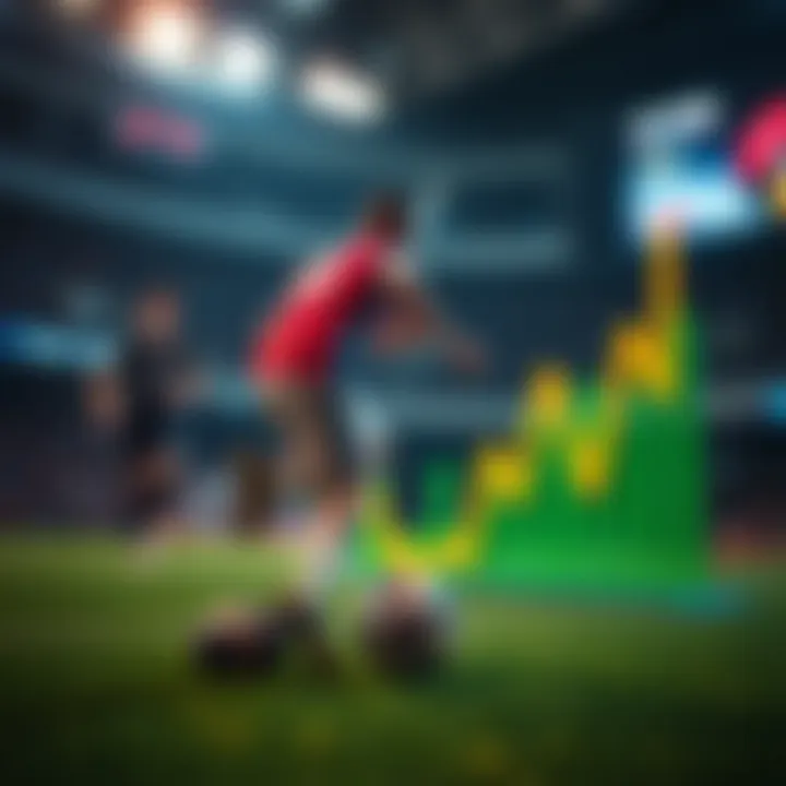 Graph showcasing market trends in sports betting