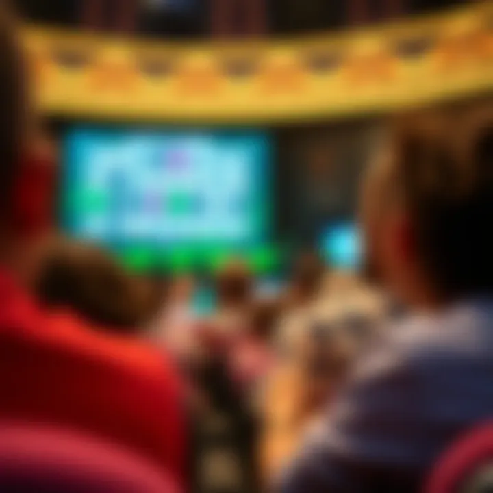 Audience engagement during a lottery draw