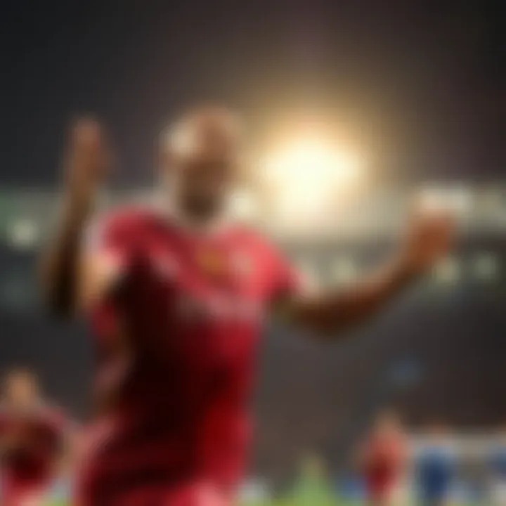 Ryan Babel celebrating a goal during a match