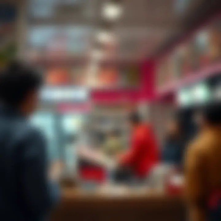 An inviting atmosphere of a lottery shop emphasizing safety