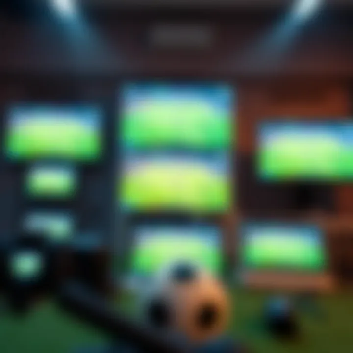 Diverse Devices for Soccer Streaming A diverse range of devices displaying soccer match streams