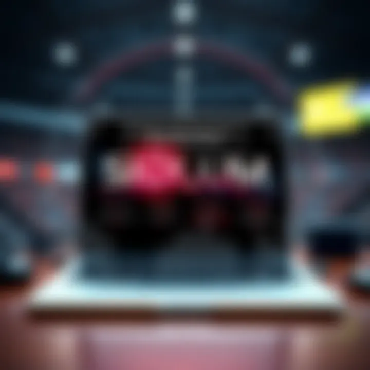 Infographic depicting the societal risks associated with illegal websites