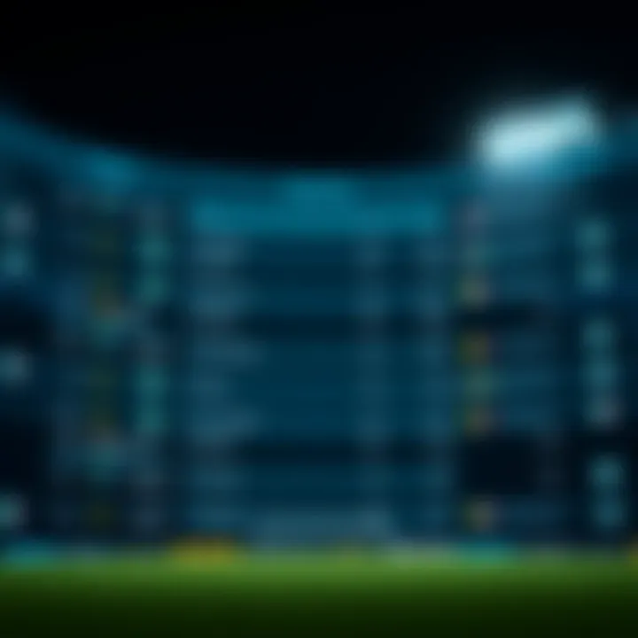 Illustration of a sports betting ranking table