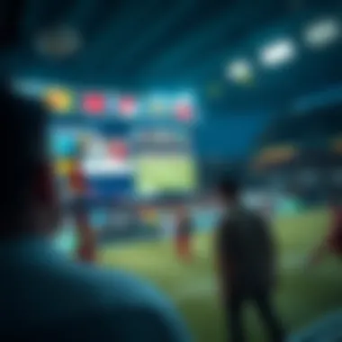 Live Sports Streaming Experience Dynamic sports streaming interface showcasing live matches