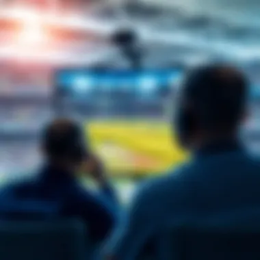 Conceptual illustration of sports streaming technology