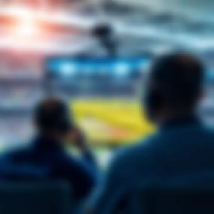 Conceptual illustration of sports streaming technology