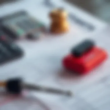 Tax documents and financial planning materials