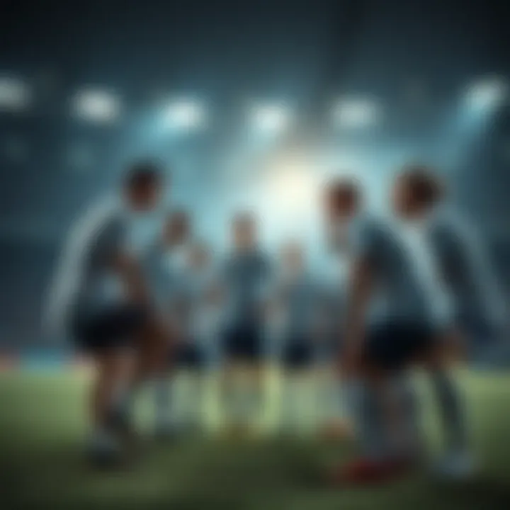 Team huddle before a crucial game