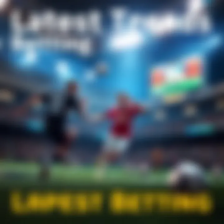 An infographic depicting the latest trends in sports betting