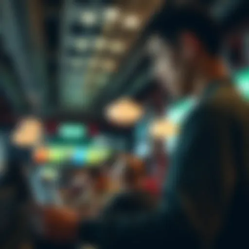 User engaging with an online betting platform