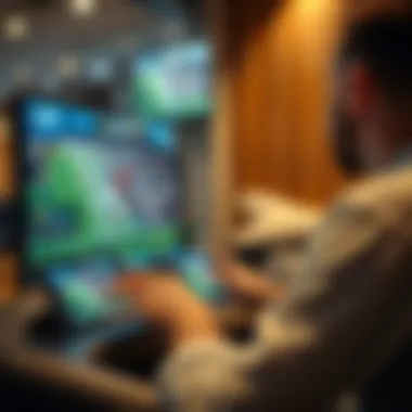 Multidevice Streaming Experience User engaging with sports streaming on multiple devices