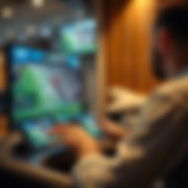 Multidevice Streaming Experience User engaging with sports streaming on multiple devices