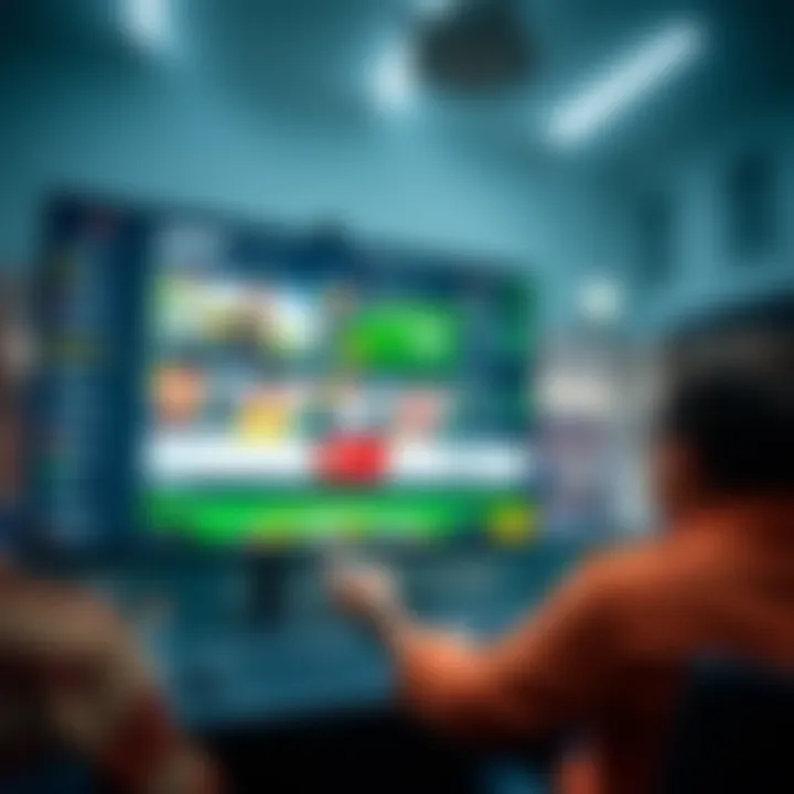 A modern betting interface showcasing various sports options